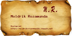 Moldrik Rozamunda névjegykártya